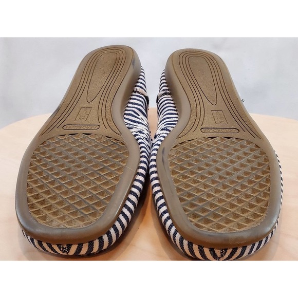 AEROSOLES Blue and White Striped Loafers - Picture 10 of 11